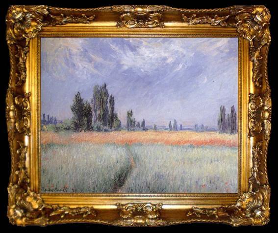 framed  Claude Monet Wheat Field, ta009-2